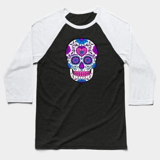 Sugar Skull Art Baseball T-Shirt